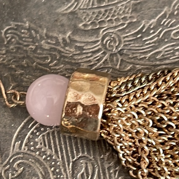 Pair of rosé quartz and green jade pierced earrings two different semi precious - Picture 13 of 14